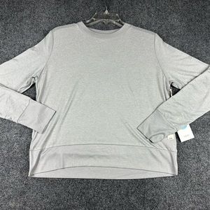 Vuori Daydream Crew Pullover Shirt Women’s Medium Light Heather Gray NWT